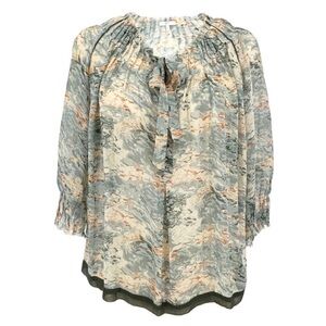 Joie 100% silk Patterned Blouse size S